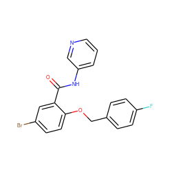 O=C(Nc1cccnc1)c1cc(Br)ccc1OCc1ccc(F)cc1 ZINC000116762523