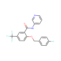 O=C(Nc1cccnc1)c1cc(C(F)(F)F)ccc1OCc1ccc(F)cc1 ZINC000116760997