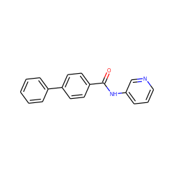 O=C(Nc1cccnc1)c1ccc(-c2ccccc2)cc1 ZINC000000290565