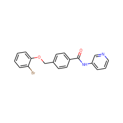 O=C(Nc1cccnc1)c1ccc(COc2ccccc2Br)cc1 ZINC000001026650