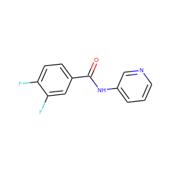 O=C(Nc1cccnc1)c1ccc(F)c(F)c1 ZINC000022662132