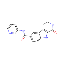 O=C(Nc1cccnc1)c1ccc2[nH]c3c(c2c1)CCNC3=O ZINC000029125445