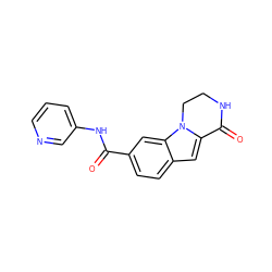 O=C(Nc1cccnc1)c1ccc2cc3n(c2c1)CCNC3=O ZINC000029125342