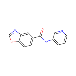 O=C(Nc1cccnc1)c1ccc2ocnc2c1 ZINC000103265269