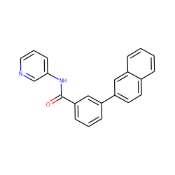 O=C(Nc1cccnc1)c1cccc(-c2ccc3ccccc3c2)c1 ZINC000299838009