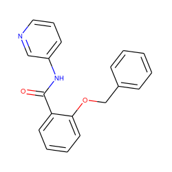 O=C(Nc1cccnc1)c1ccccc1OCc1ccccc1 ZINC000013687056