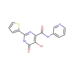 O=C(Nc1cccnc1)c1nc(-c2cccs2)[nH]c(=O)c1O ZINC000473084147