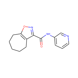 O=C(Nc1cccnc1)c1noc2c1CCCCC2 ZINC000000426580