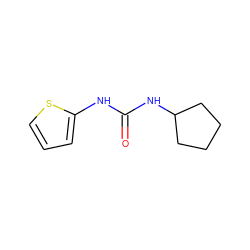 O=C(Nc1cccs1)NC1CCCC1 ZINC000004437509