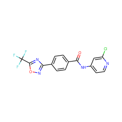 O=C(Nc1ccnc(Cl)c1)c1ccc(-c2noc(C(F)(F)F)n2)cc1 ZINC000142941237