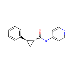 O=C(Nc1ccncc1)[C@@H]1C[C@H]1c1ccccc1 ZINC000000461488