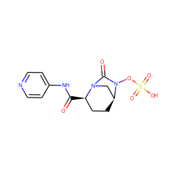 O=C(Nc1ccncc1)[C@@H]1CC[C@H]2CN1C(=O)N2OS(=O)(=O)O ZINC000096168687