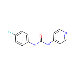 O=C(Nc1ccncc1)Nc1ccc(F)cc1 ZINC000015952166