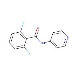 O=C(Nc1ccncc1)c1c(F)cccc1F ZINC000001054680