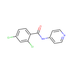 O=C(Nc1ccncc1)c1ccc(Cl)cc1Cl ZINC000000290615