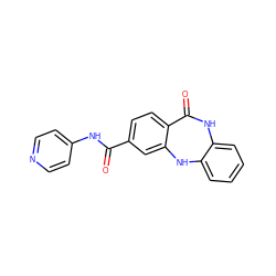 O=C(Nc1ccncc1)c1ccc2c(c1)Nc1ccccc1NC2=O ZINC000045302101