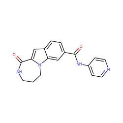 O=C(Nc1ccncc1)c1ccc2cc3n(c2c1)CCCNC3=O ZINC000073224765