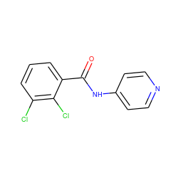 O=C(Nc1ccncc1)c1cccc(Cl)c1Cl ZINC000001056124