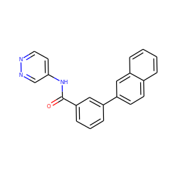 O=C(Nc1ccnnc1)c1cccc(-c2ccc3ccccc3c2)c1 ZINC000299831217