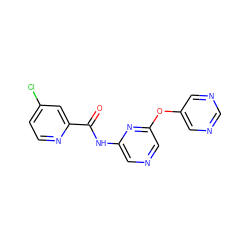 O=C(Nc1cncc(Oc2cncnc2)n1)c1cc(Cl)ccn1 ZINC000299826838