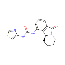 O=C(Nc1cscn1)Nc1cccc2c1[C@@H]1CCCCN1C2=O ZINC000095573455