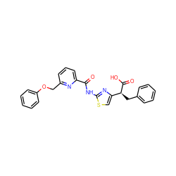 O=C(Nc1nc([C@H](Cc2ccccc2)C(=O)O)cs1)c1cccc(COc2ccccc2)n1 ZINC000028459620