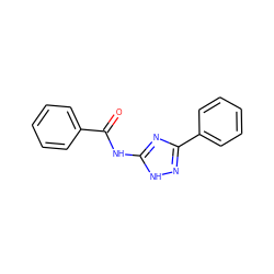 O=C(Nc1nc(-c2ccccc2)n[nH]1)c1ccccc1 ZINC000032736076