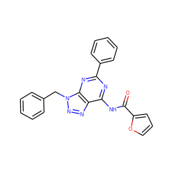 O=C(Nc1nc(-c2ccccc2)nc2c1nnn2Cc1ccccc1)c1ccco1 ZINC000040862718