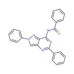 O=C(Nc1nc(-c2ccccc2)nc2cn(-c3ccccc3)nc12)c1ccccc1 ZINC000095581028