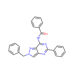 O=C(Nc1nc(-c2ccccc2)nc2cn(Cc3ccccc3)nc12)c1ccccc1 ZINC000653777927