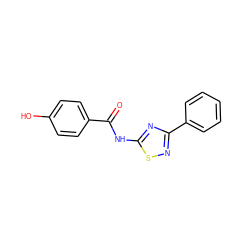 O=C(Nc1nc(-c2ccccc2)ns1)c1ccc(O)cc1 ZINC000000026475