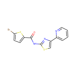 O=C(Nc1nc(-c2ccccn2)cs1)c1ccc(Br)s1 ZINC000006191379