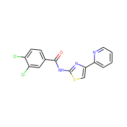 O=C(Nc1nc(-c2ccccn2)cs1)c1ccc(Cl)c(Cl)c1 ZINC000007804791