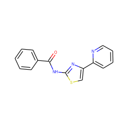 O=C(Nc1nc(-c2ccccn2)cs1)c1ccccc1 ZINC000006346108