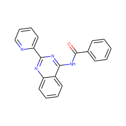 O=C(Nc1nc(-c2ccccn2)nc2ccccc12)c1ccccc1 ZINC000013781364