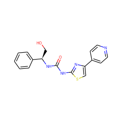 O=C(Nc1nc(-c2ccncc2)cs1)N[C@H](CO)c1ccccc1 ZINC000165603635