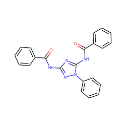 O=C(Nc1nc(NC(=O)c2ccccc2)n(-c2ccccc2)n1)c1ccccc1 ZINC000002320482