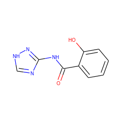 O=C(Nc1nc[nH]n1)c1ccccc1O ZINC000004865624