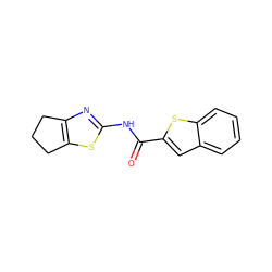 O=C(Nc1nc2c(s1)CCC2)c1cc2ccccc2s1 ZINC000012852454