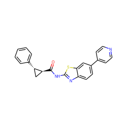 O=C(Nc1nc2ccc(-c3ccncc3)cc2s1)[C@H]1C[C@@H]1c1ccccc1 ZINC000103294172