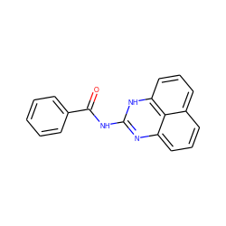 O=C(Nc1nc2cccc3cccc([nH]1)c32)c1ccccc1 ZINC000001068557