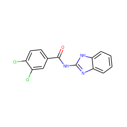 O=C(Nc1nc2ccccc2[nH]1)c1ccc(Cl)c(Cl)c1 ZINC000000441592