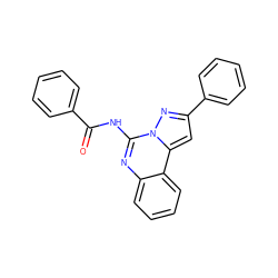 O=C(Nc1nc2ccccc2c2cc(-c3ccccc3)nn12)c1ccccc1 ZINC000095593064