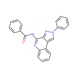 O=C(Nc1nc2ccccc2c2cn(-c3ccccc3)nc12)c1ccccc1 ZINC000013809639