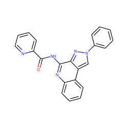 O=C(Nc1nc2ccccc2c2cn(-c3ccccc3)nc12)c1ccccn1 ZINC000040934352