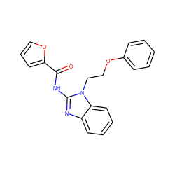 O=C(Nc1nc2ccccc2n1CCOc1ccccc1)c1ccco1 ZINC000000300156