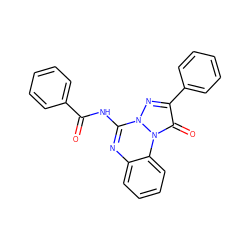 O=C(Nc1nc2ccccc2n2c(=O)c(-c3ccccc3)nn12)c1ccccc1 ZINC000028862578