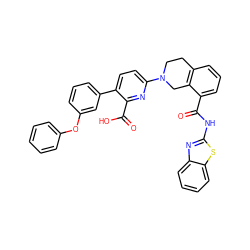 O=C(Nc1nc2ccccc2s1)c1cccc2c1CN(c1ccc(-c3cccc(Oc4ccccc4)c3)c(C(=O)O)n1)CC2 ZINC000144506842