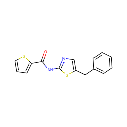 O=C(Nc1ncc(Cc2ccccc2)s1)c1cccs1 ZINC000000272107