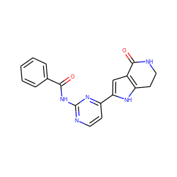 O=C(Nc1nccc(-c2cc3c([nH]2)CCNC3=O)n1)c1ccccc1 ZINC000028970856